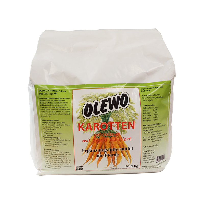Olewo Karotten Pellets mit Öl 10 kg