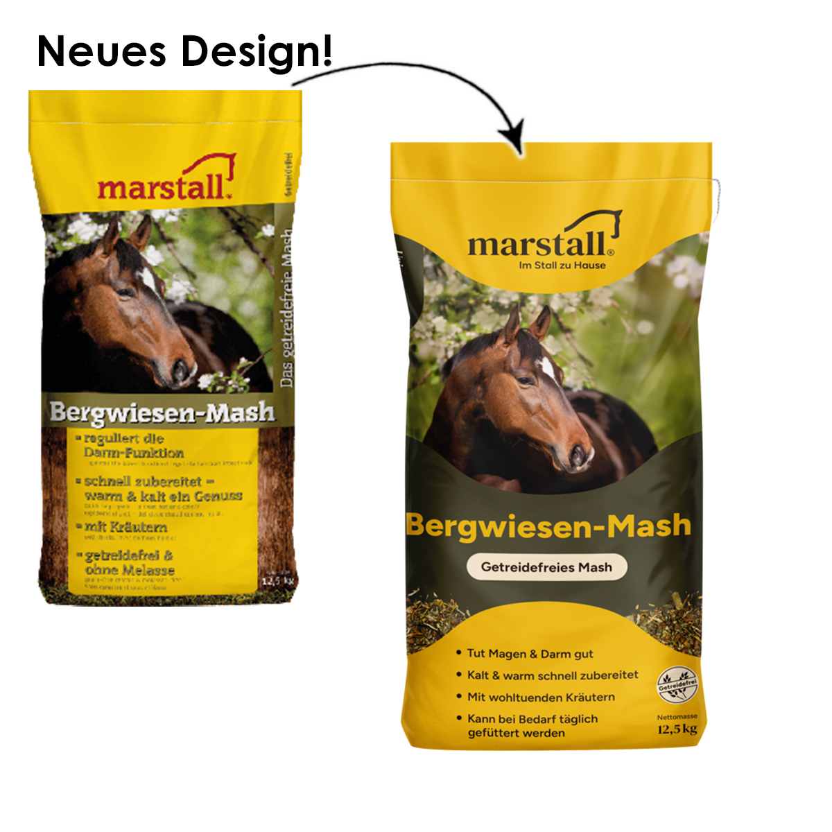 Produktansicht marstall Bergwiesen-Mash 12,5 kg Sack neues Design 2025