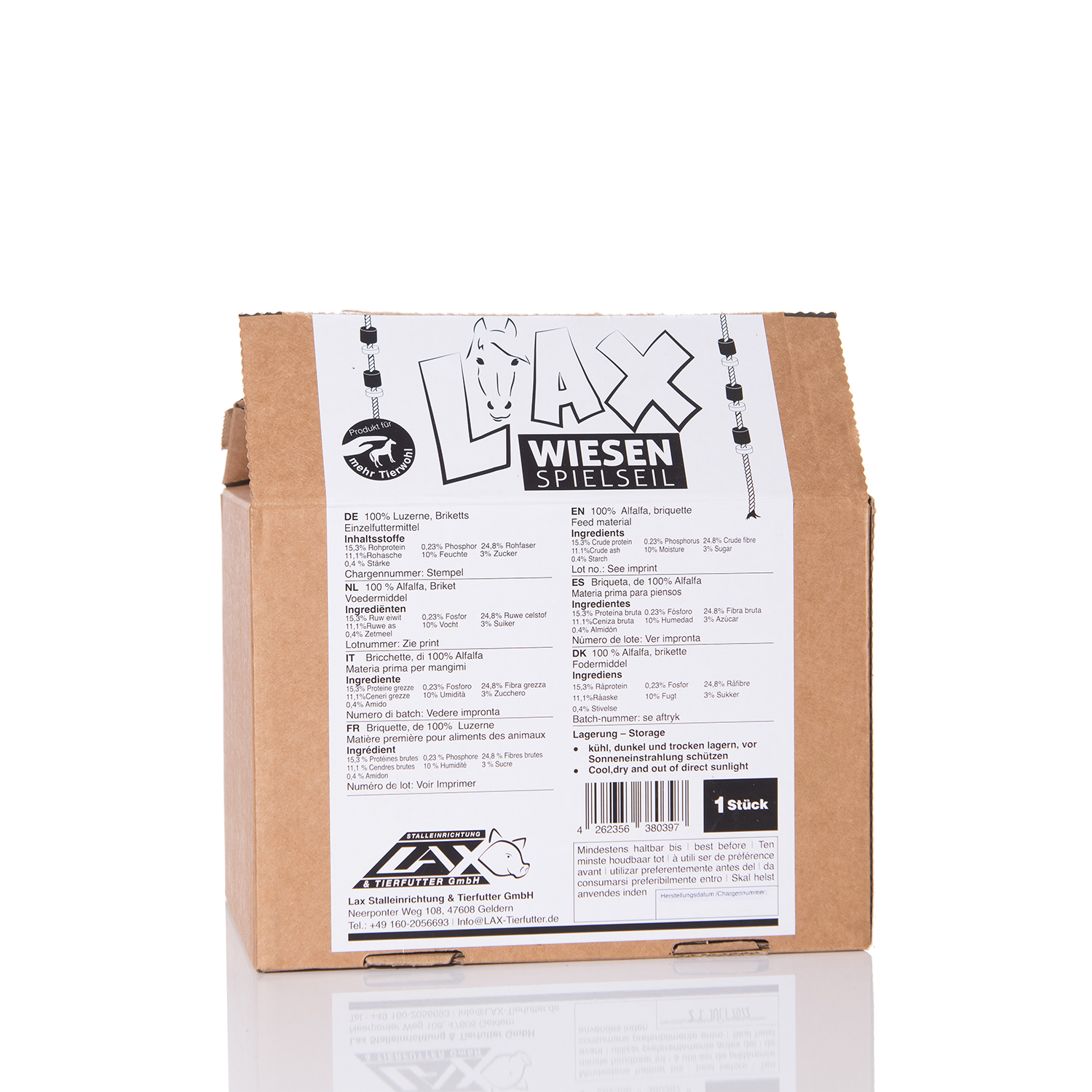 Produktansicht - LAX - Spielseil - Luzerne mit Holzscheiben