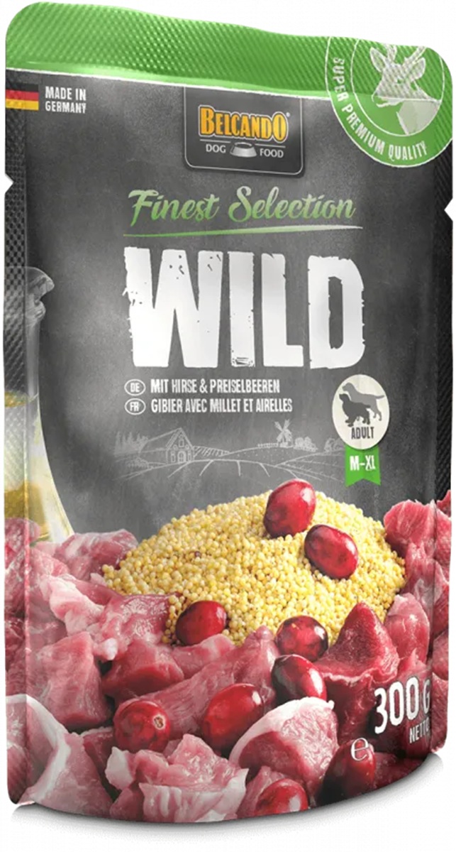 Produktansicht - Belcando - Wild mit Hirse & Preiselbeeren Frischebeutel