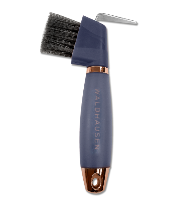 Waldhausen Hufkratzer mit Gelgriff in schwarz/roségold
