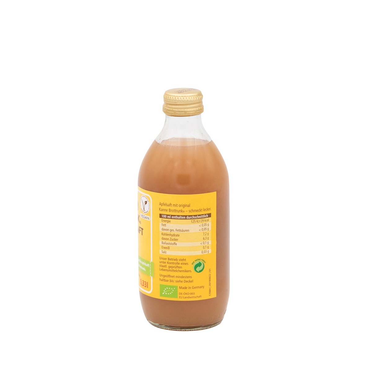 Bio Apfelsaft mit Brottrunk