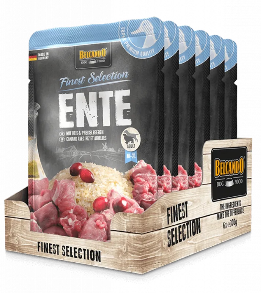 Produktansicht - Belcando - Ente mit Reis & Preiselbeeren