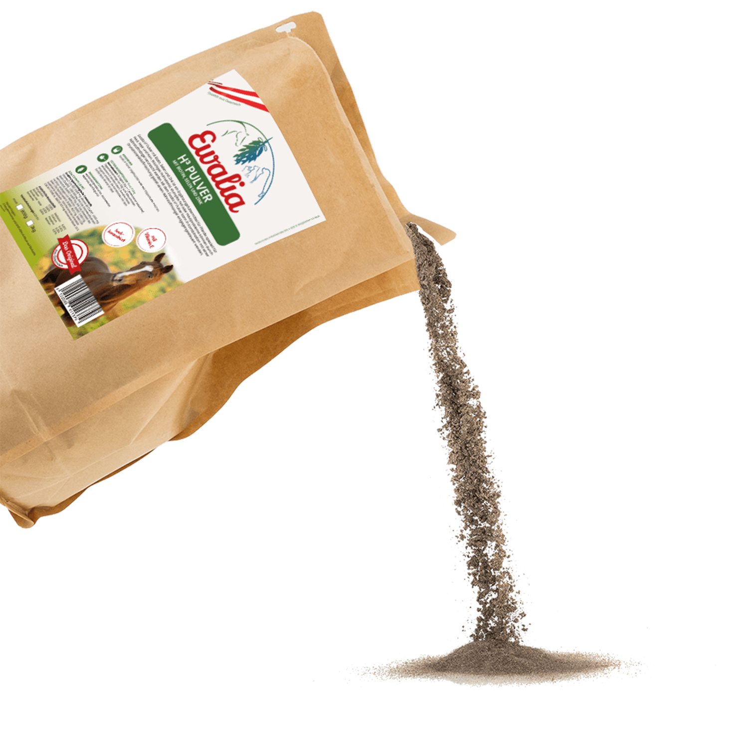 Produktansicht - Ewalia - H³ Pulver - Mit Biotin, Seelen und Zink