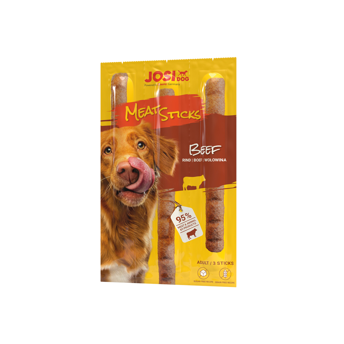 JosiDog Meat Sticks Beef Packung