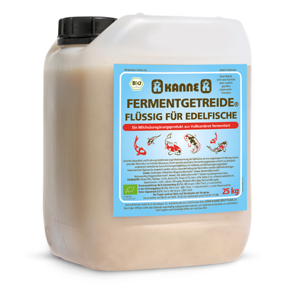 Kanne FERMENTGETREIDE® flüssig für Edelfische 25 kg