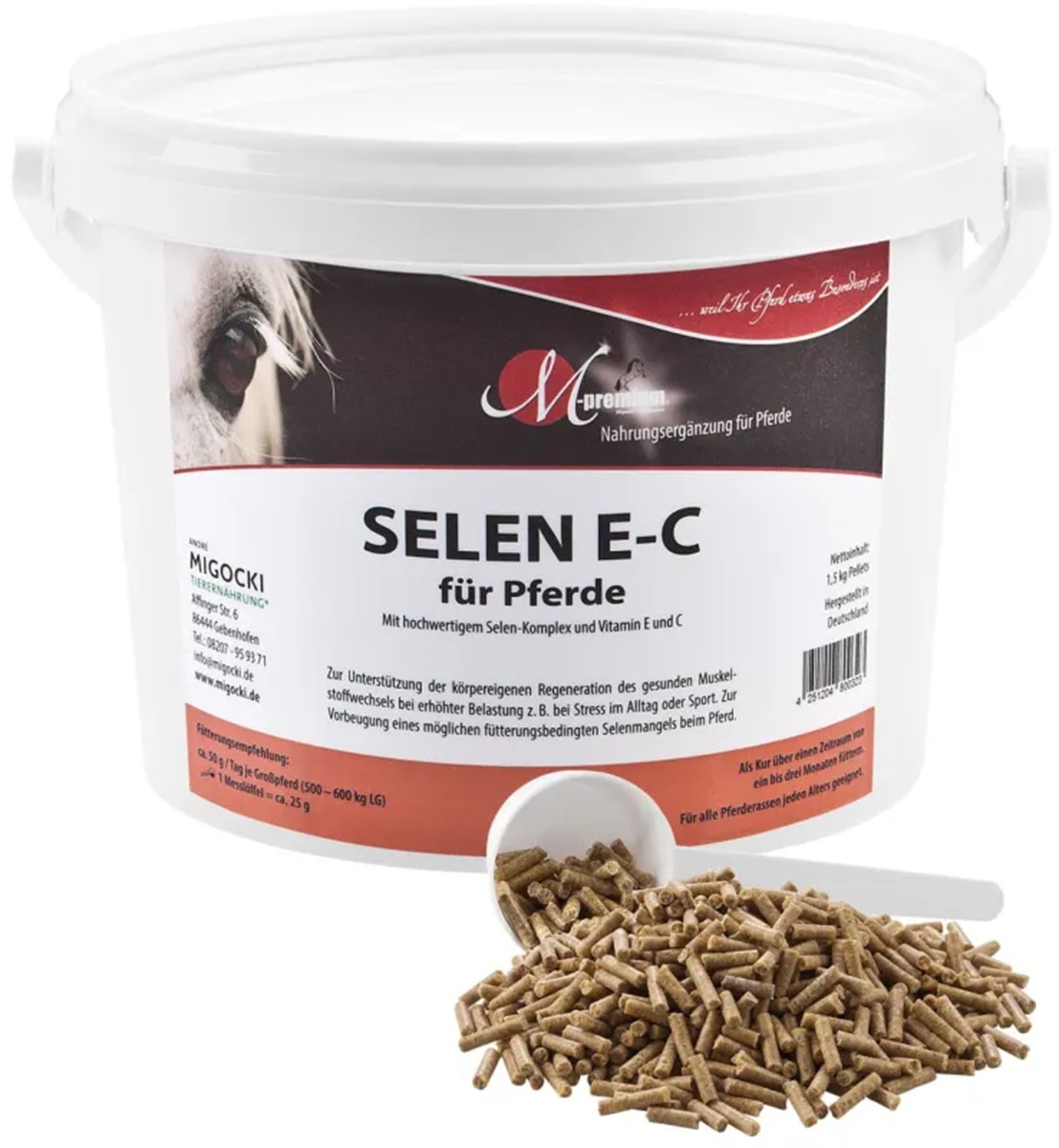 Produktansicht - MIGOCKI - SELEN E-C für Pferde