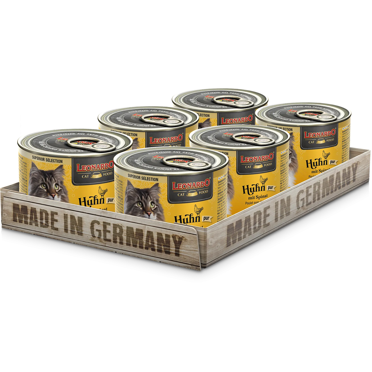 Leonardo Huhn mit Spinat 6 x 200 g Tray