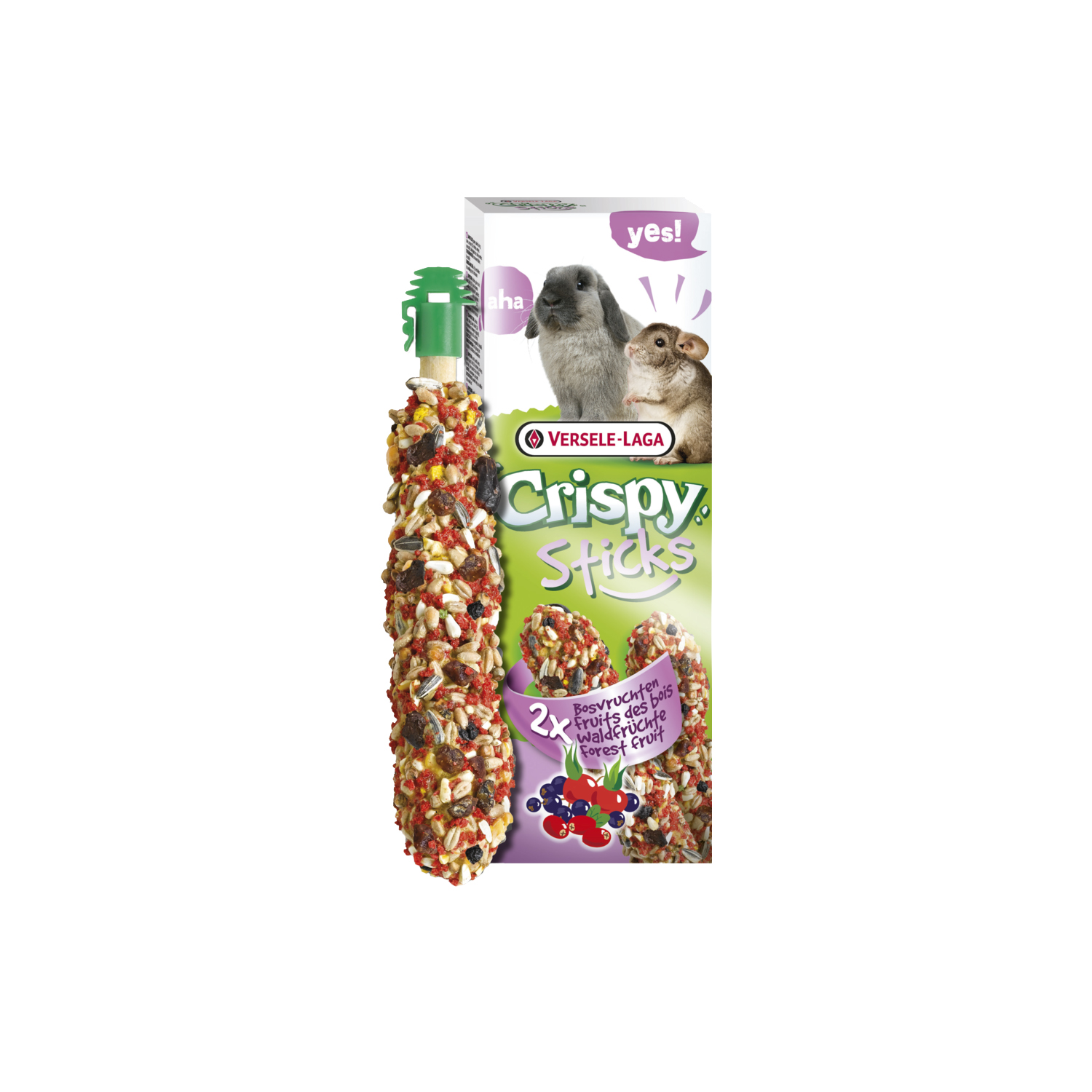 Versele-Laga Crispy Sticks Kaninchen-Chinchillas Waldfrüchte Detail