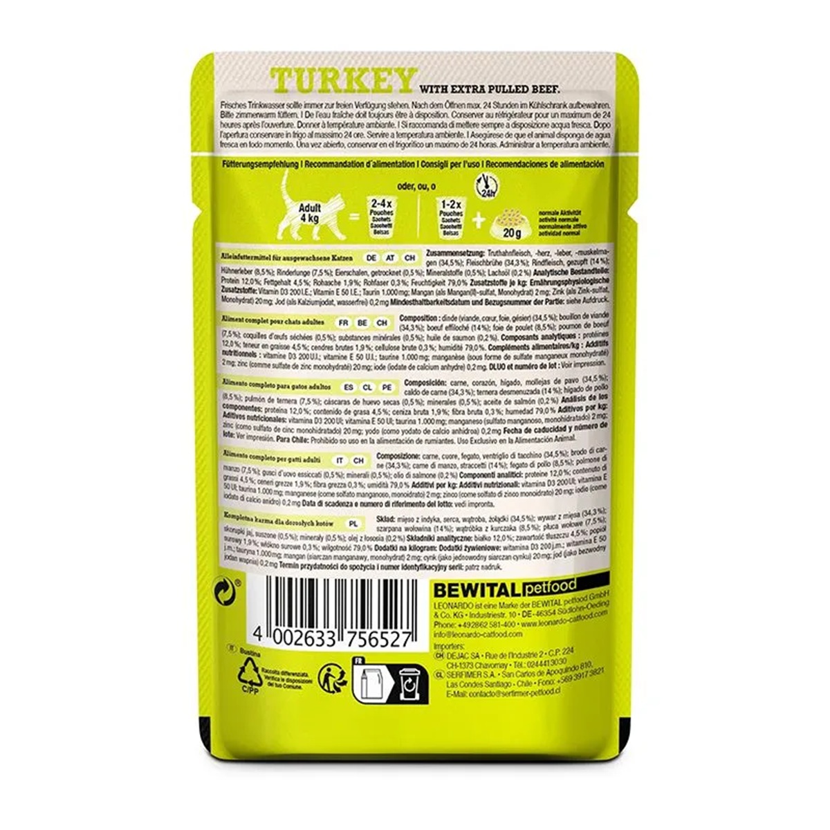 Produktansicht - Leonardo - Pulled Beef & Turkey