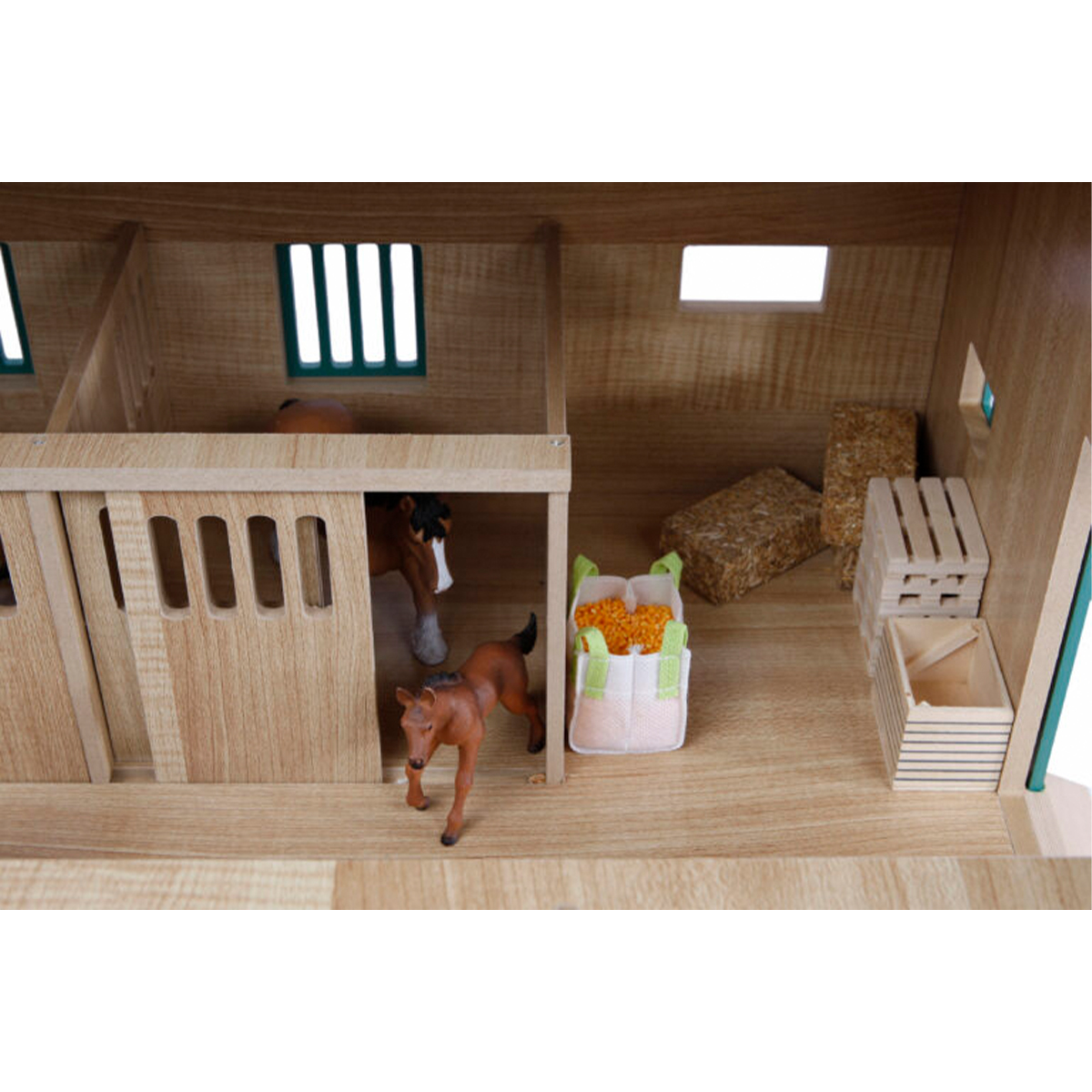 KidsGlobe Pferdestall mit 7 Boxen Detail