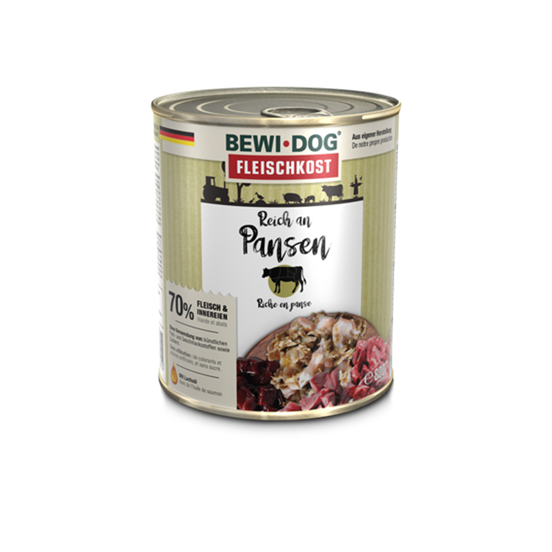 BewiDog Reich an Rinderpansen 800 g