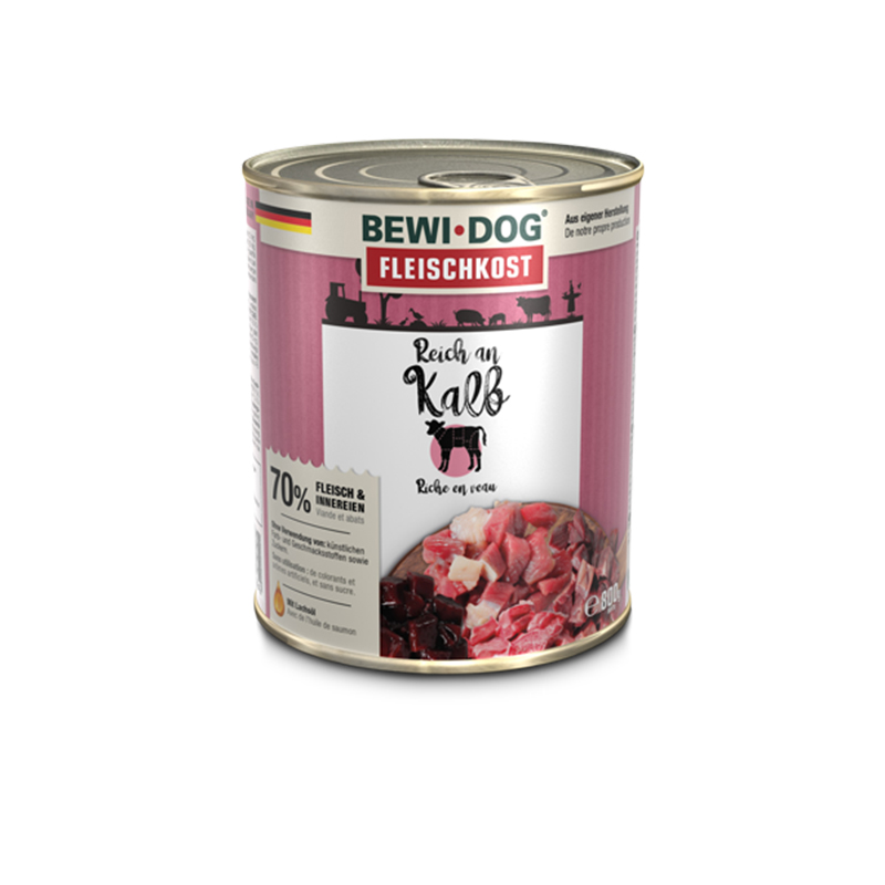 BewiDog Reich an Kalb 800 g